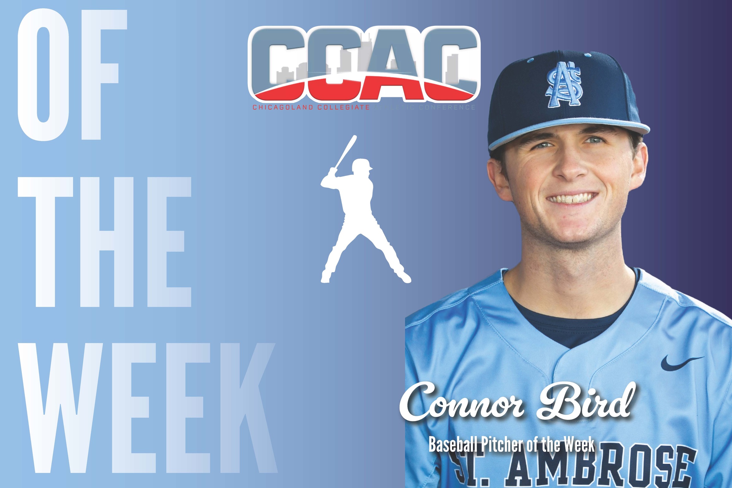 Bird named CCAC Pitcher of the Week