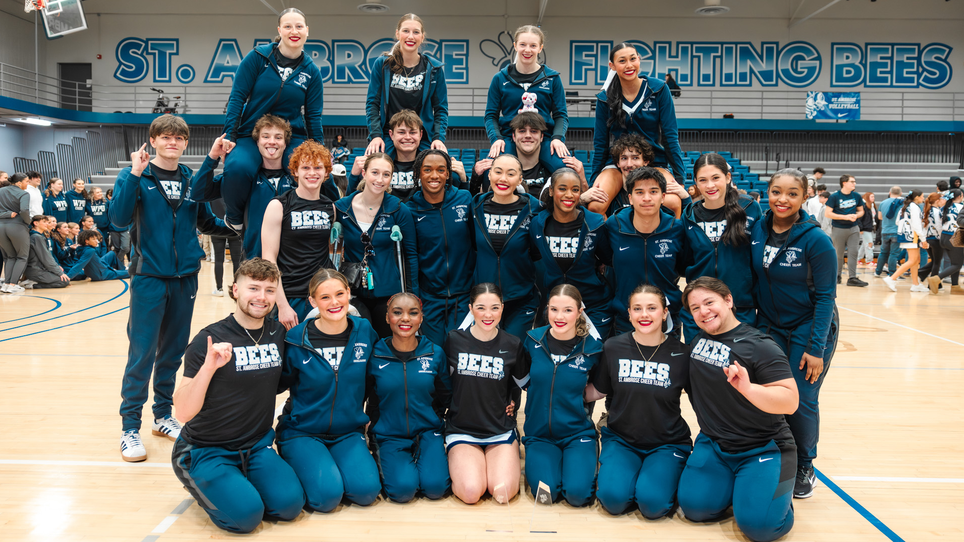 SAU Cheer Team earns first- and second-place finish at Fighting Bee Classic