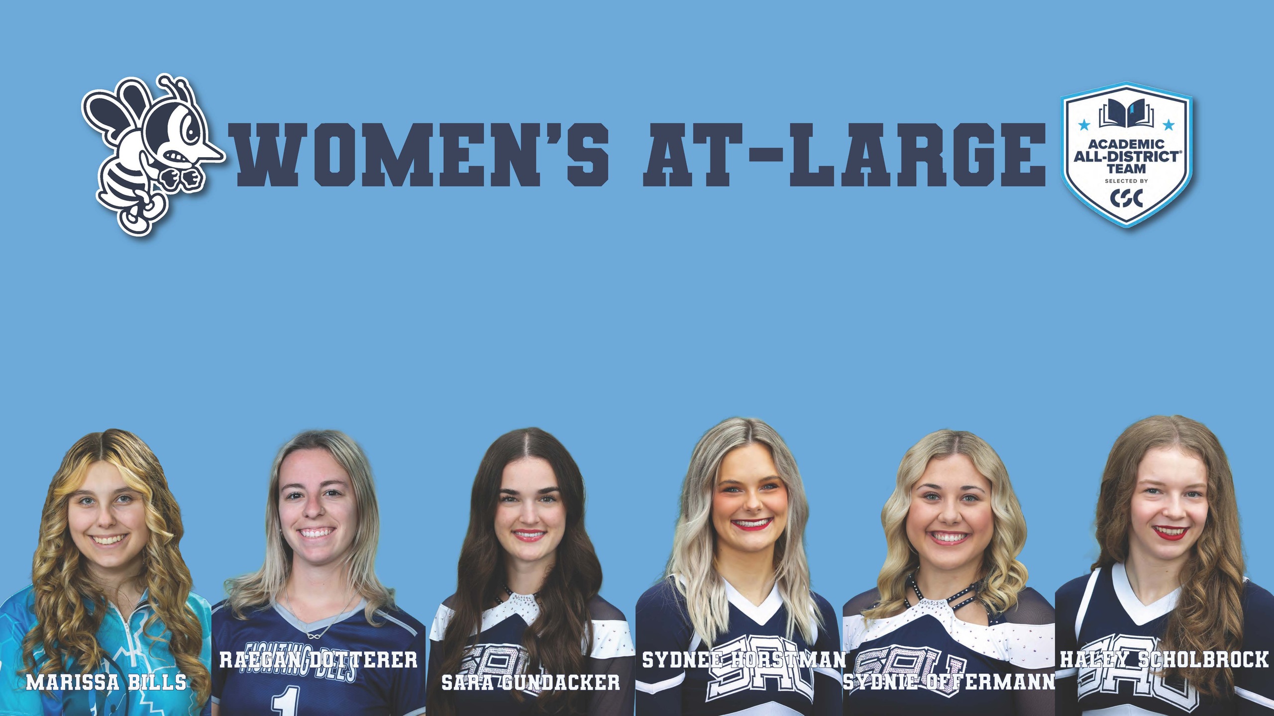 Gundacker, Offermann named to CSC Women's At-Large Academic All-District Team