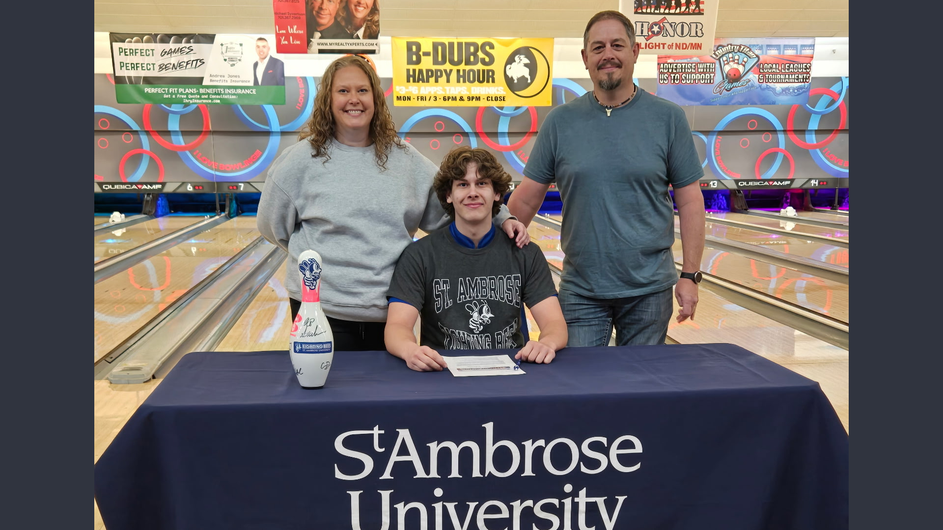 CJ Mousseau signs to bowl at St. Ambrose