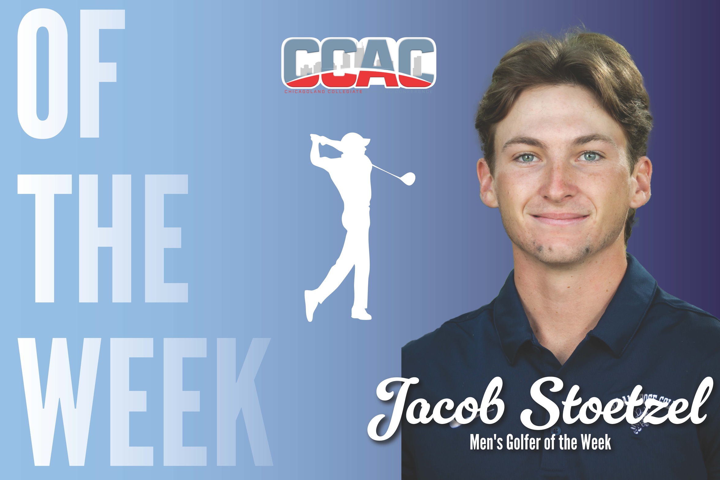 Stoetzel repeats as CCAC Golfer of the Week