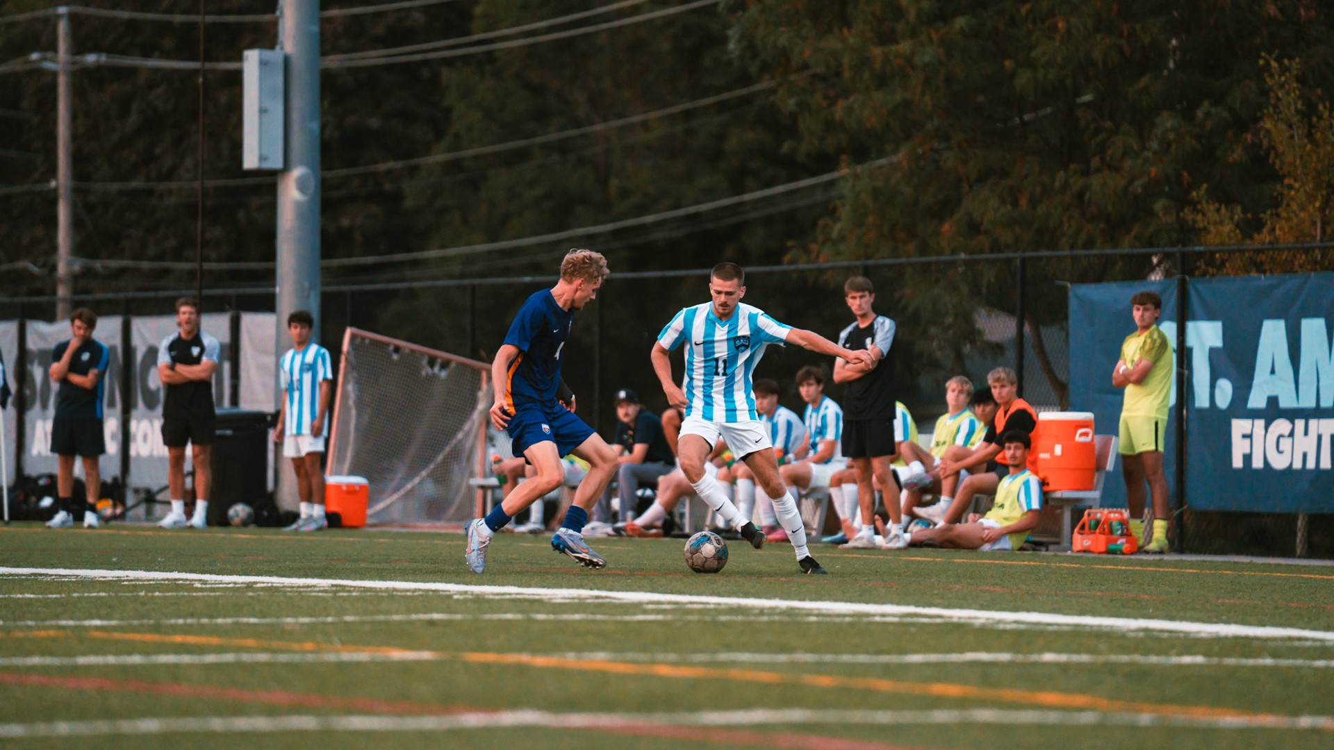 St. Ambrose falls 2&ndash;0 to Saint Xavier at home