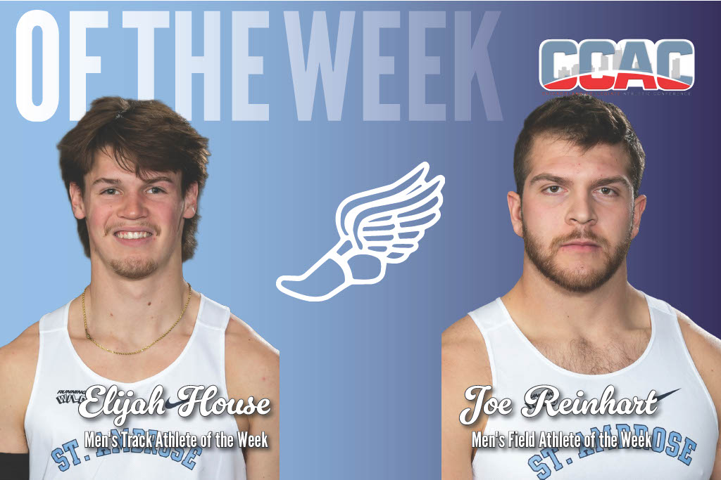 House and Reinhart named CCAC Athletes of the Week