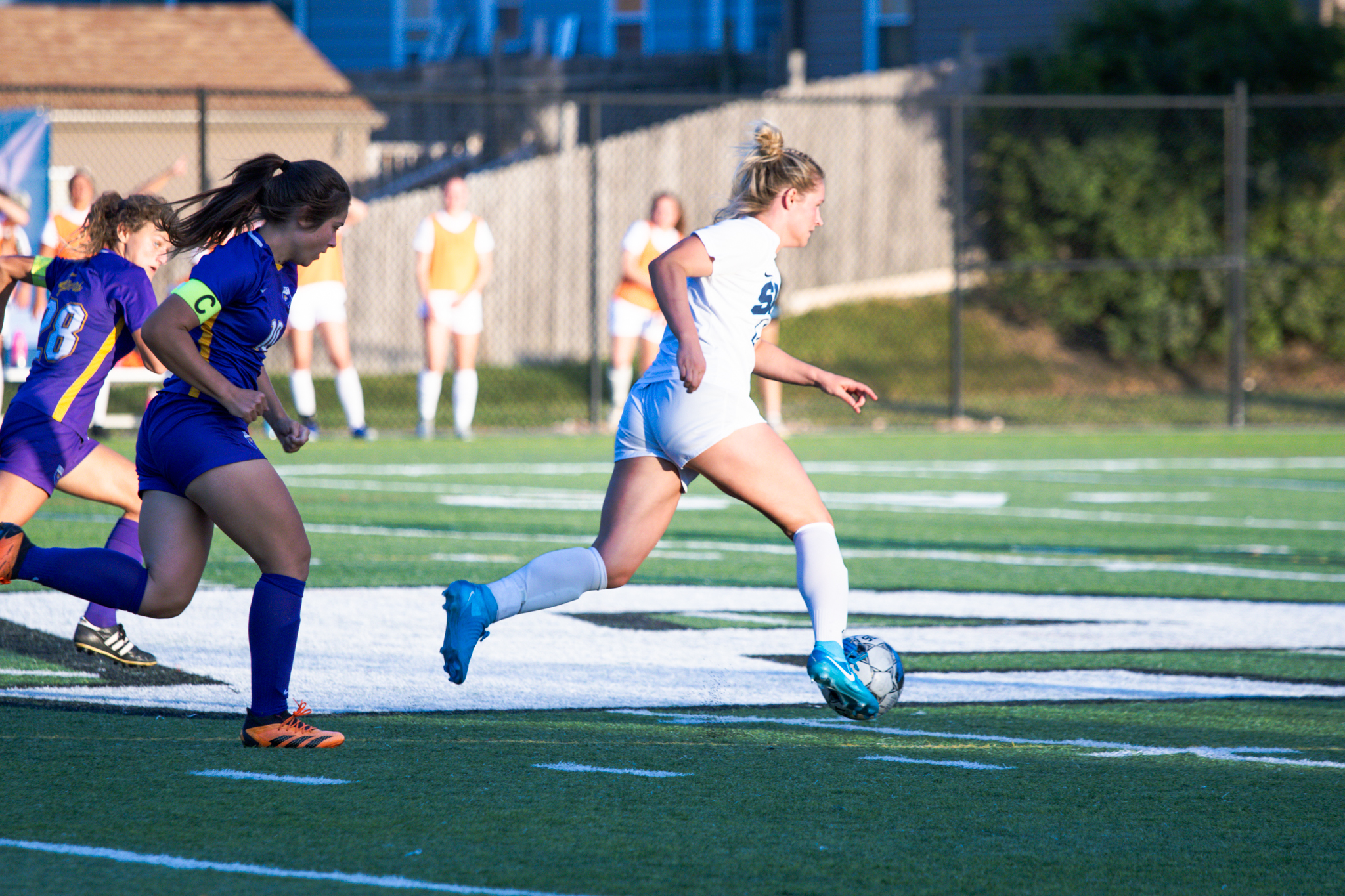 Two back-to-back second half goals lift Bees past St. Francis