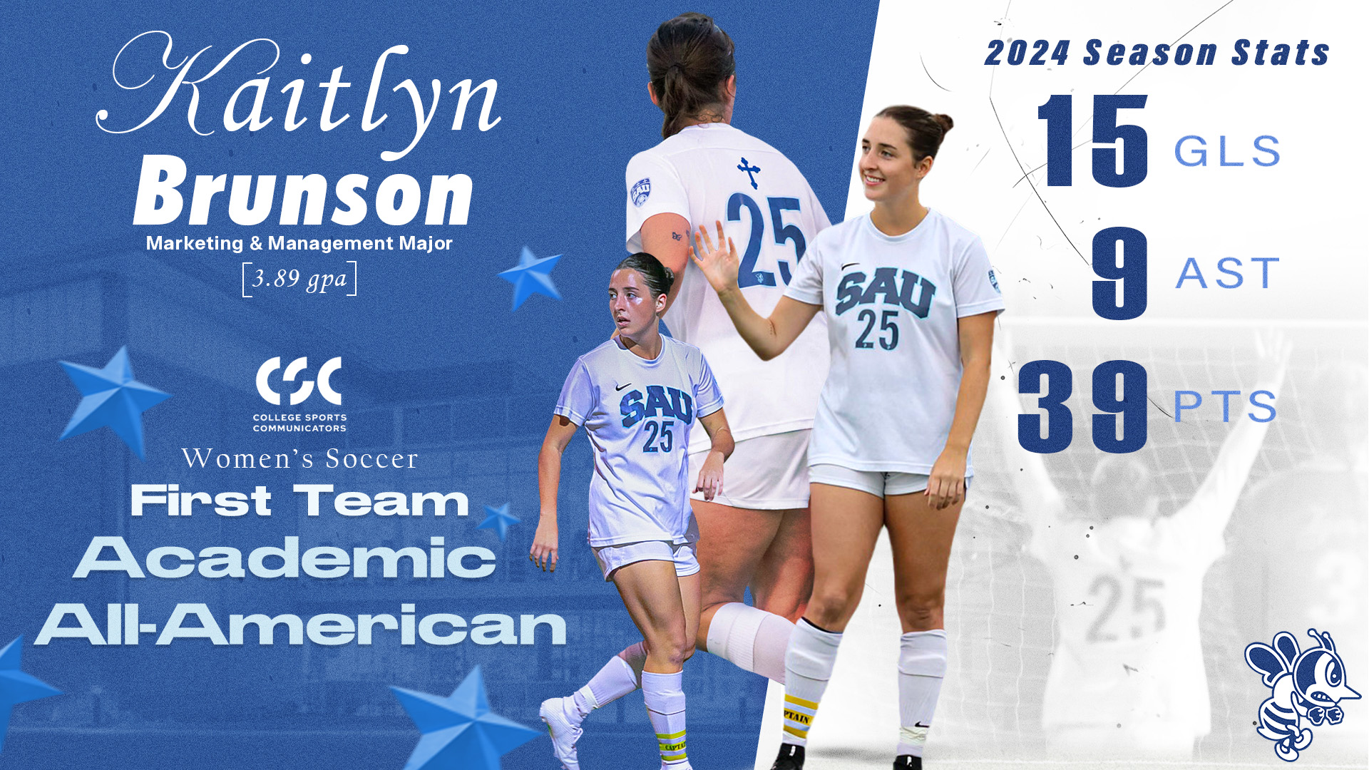 Brunson named repeat First-Team CSC Academic All-America selection
