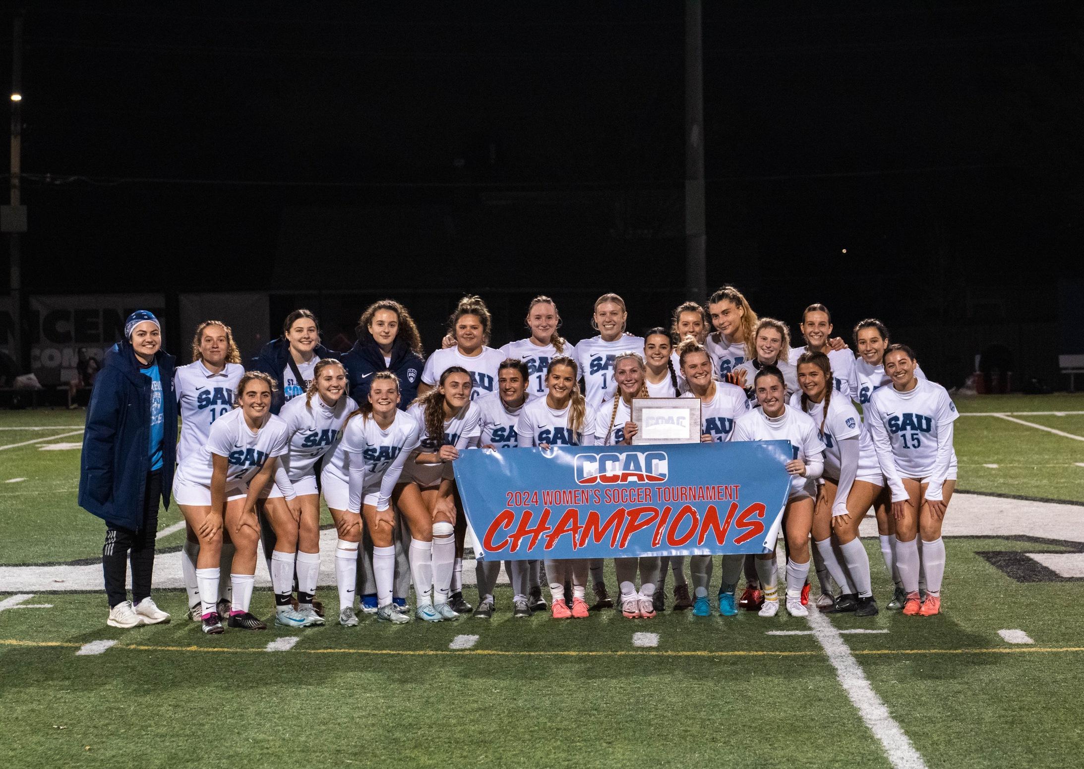 SAU was backed by Wendt's two second half goals to claim back-to-back CCAC Tournament titles