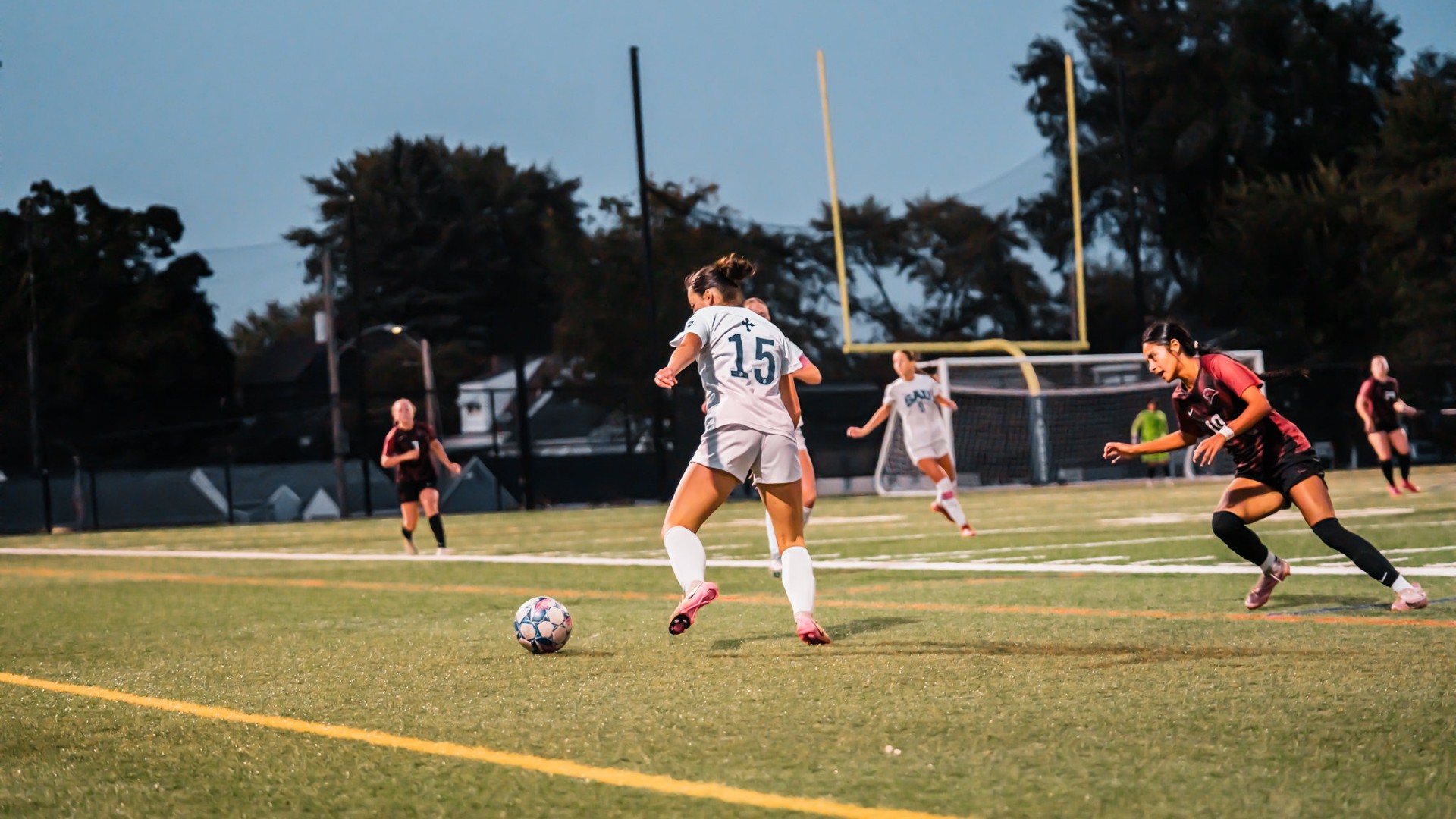 The Bees win 2-0 in their last regular-season conference game of the season