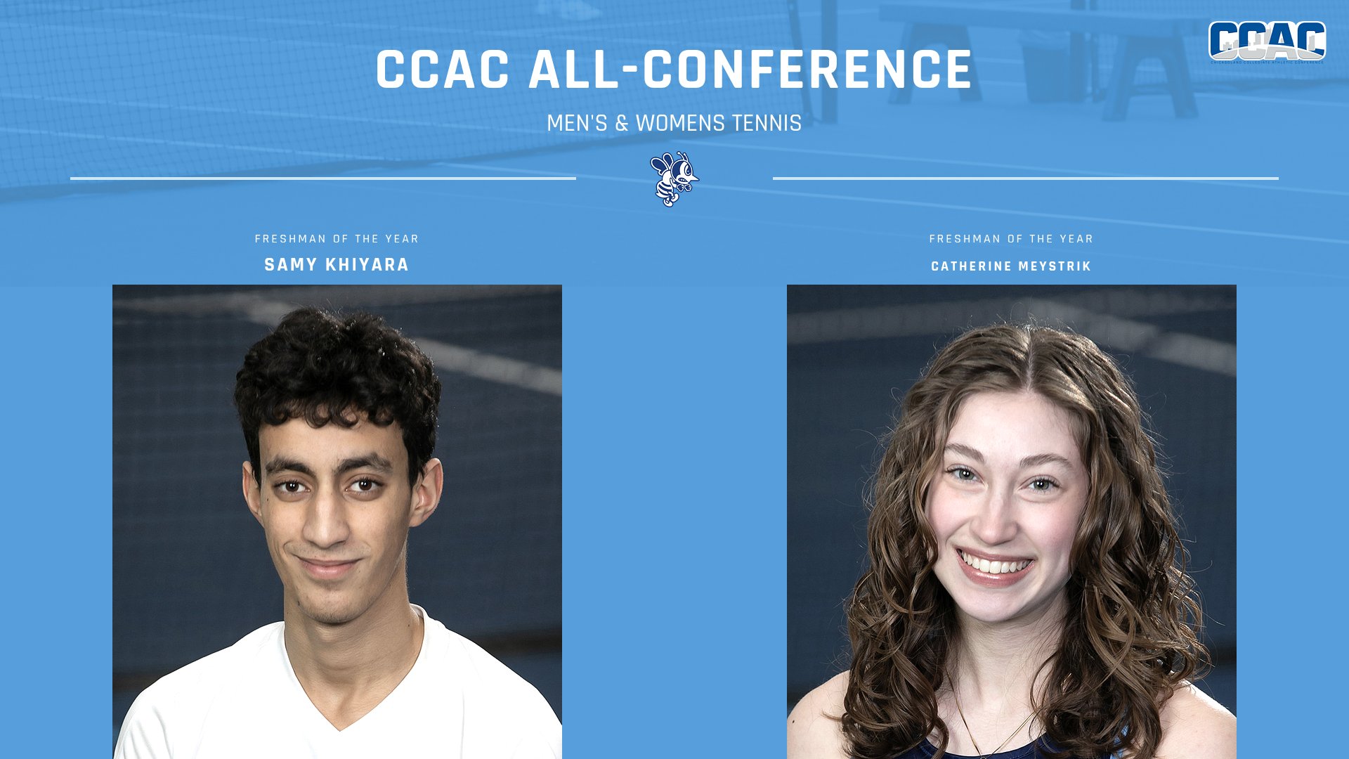 Khiyara, Meystrik named CCAC Freshmen of the Year